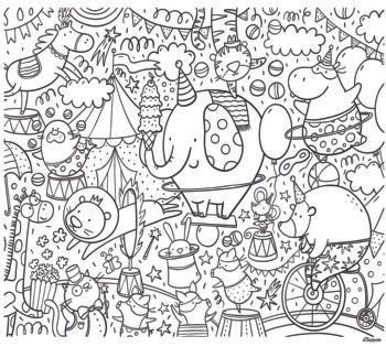 Animals Giant Colouring Sheet