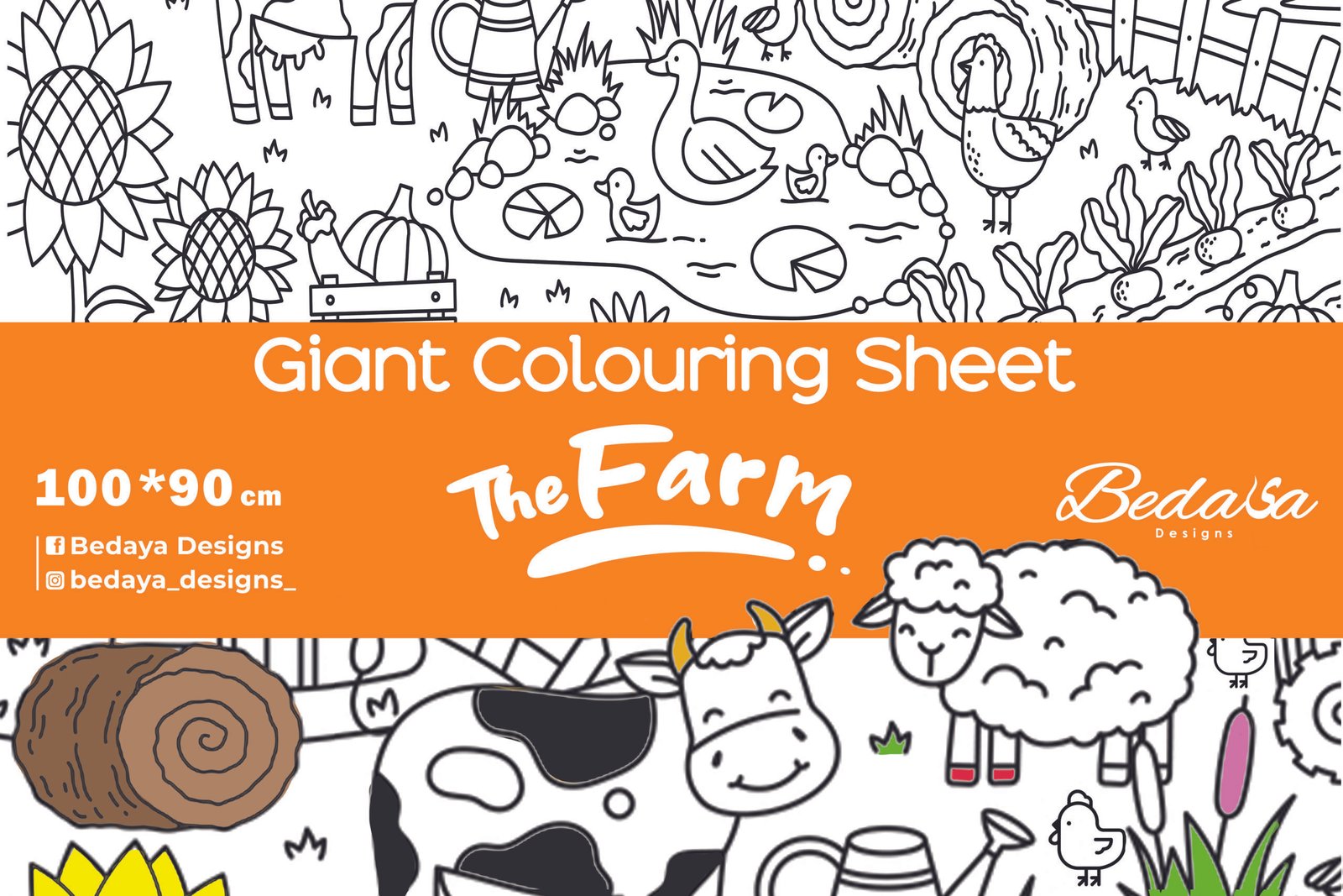 The Farm Colouring Sheet