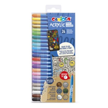 24 Acrylic Carioca Markers